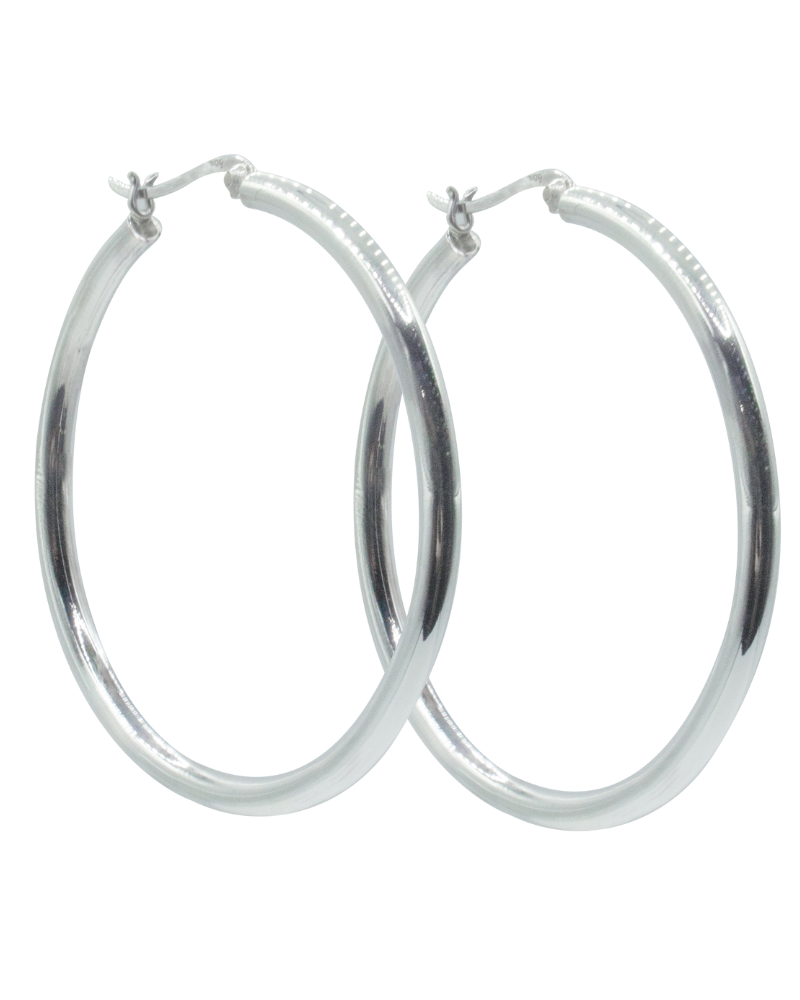 Portal Silver Hoops