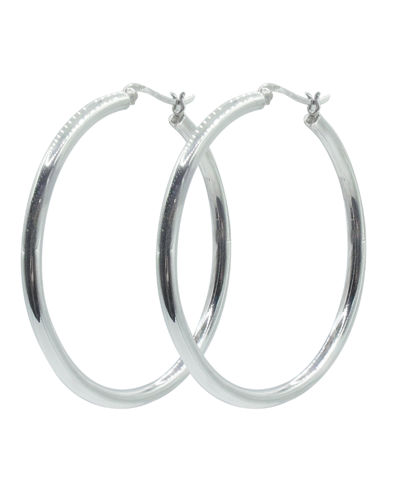 Portal Silver Hoops