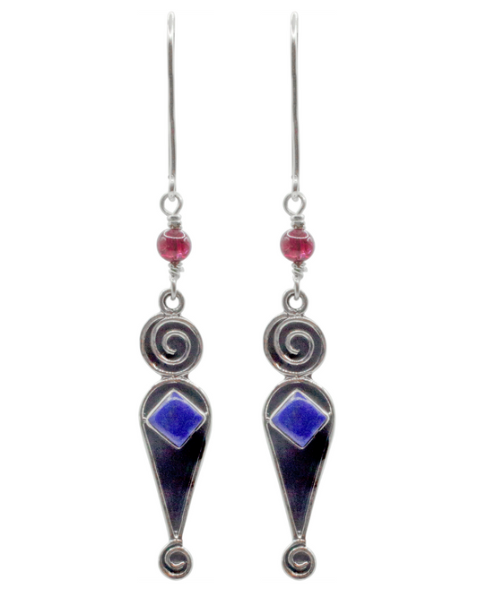 Lapis Jester Earrings