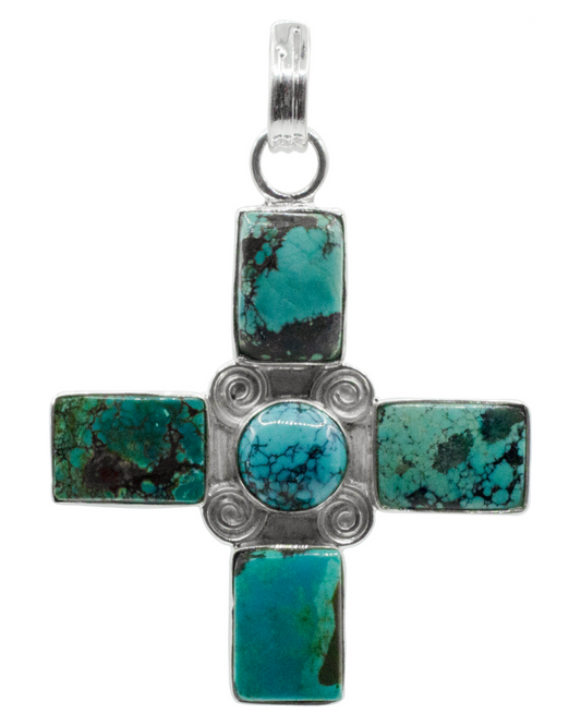 Tibetan Turquoise Siren Pendant