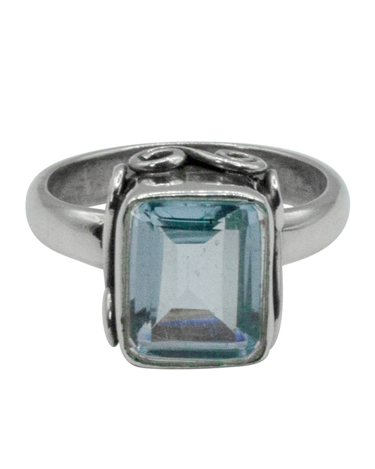 Blue Topaz Treasure Ring