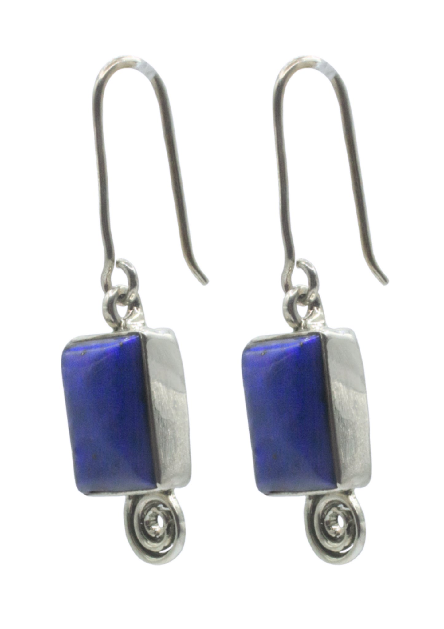Lapis Snail Earrings