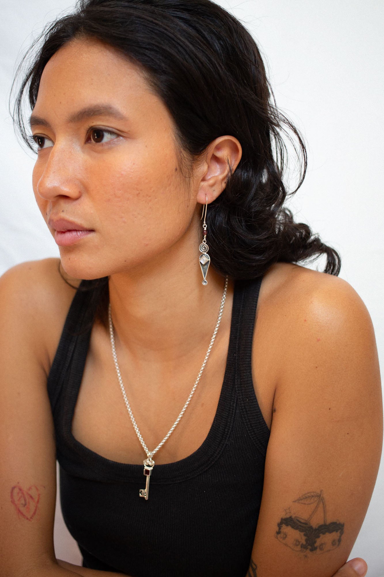 Rainbow Moonstone Jester Earrings