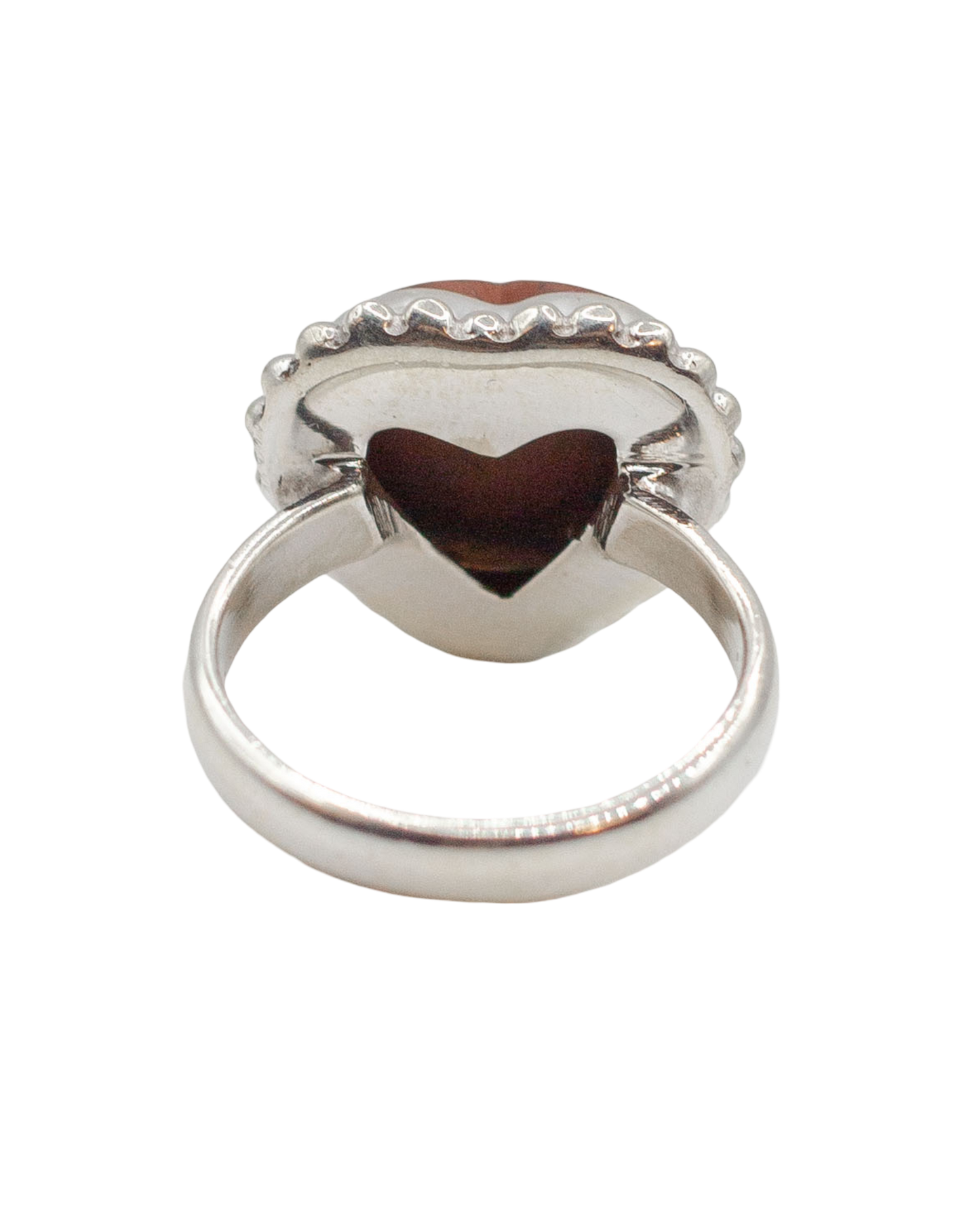 Red Jasper Heart Ring
