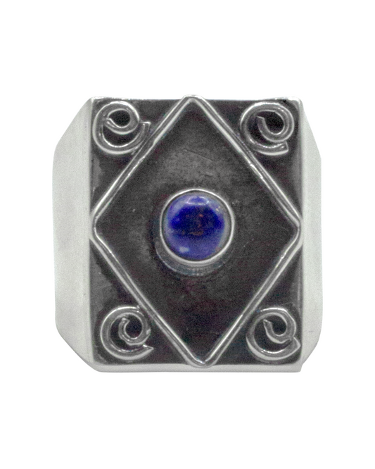 Lapis Jester Ring