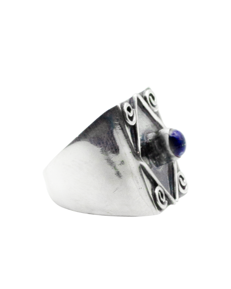 Lapis Jester Ring