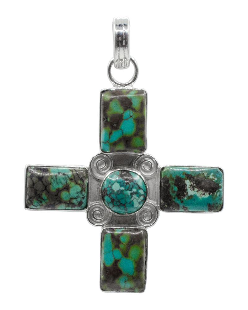 Tibetan Turquoise Siren Pendant
