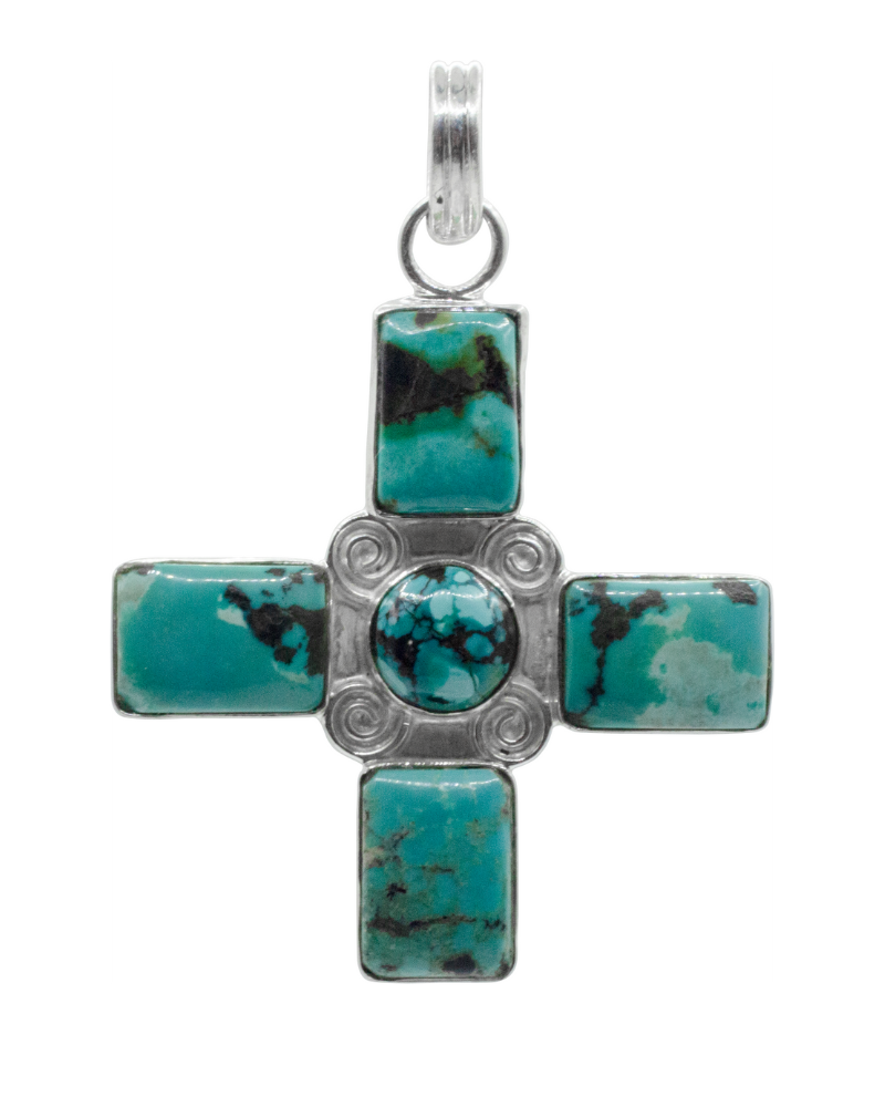 Tibetan Turquoise Siren Pendant