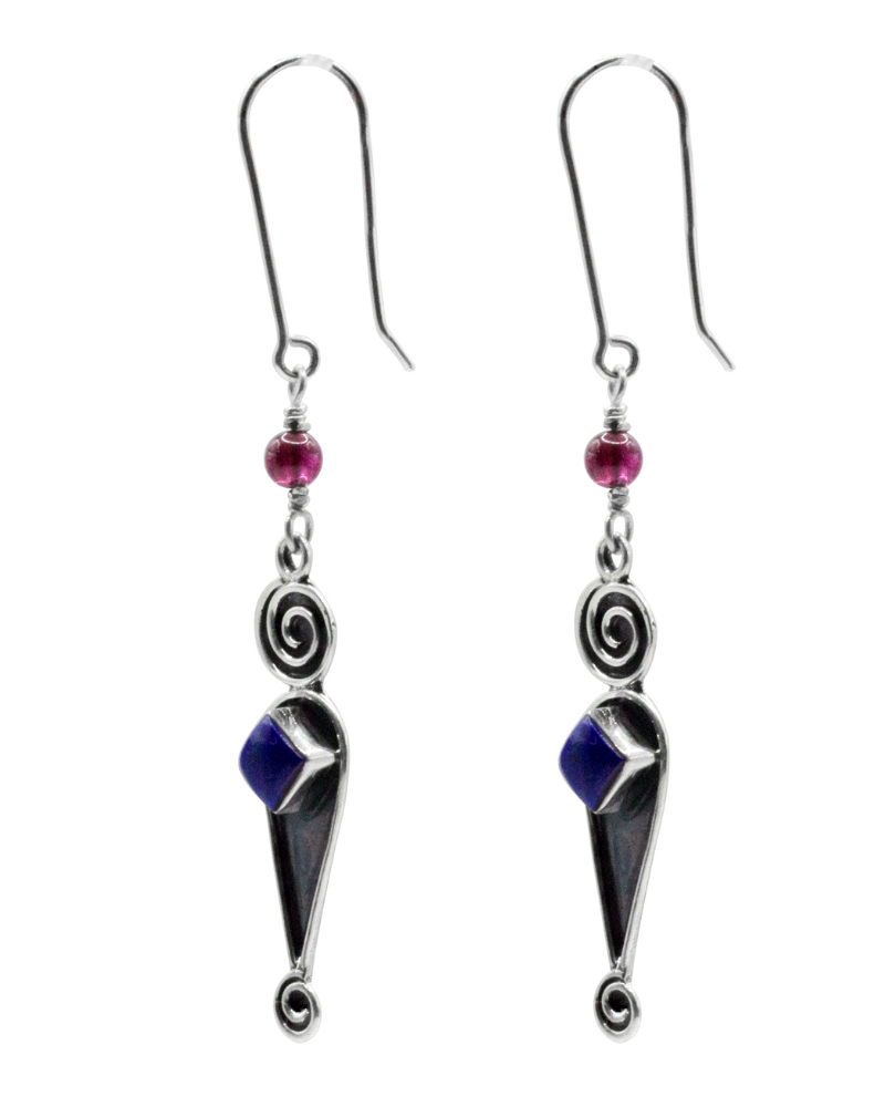 Lapis Jester Earrings