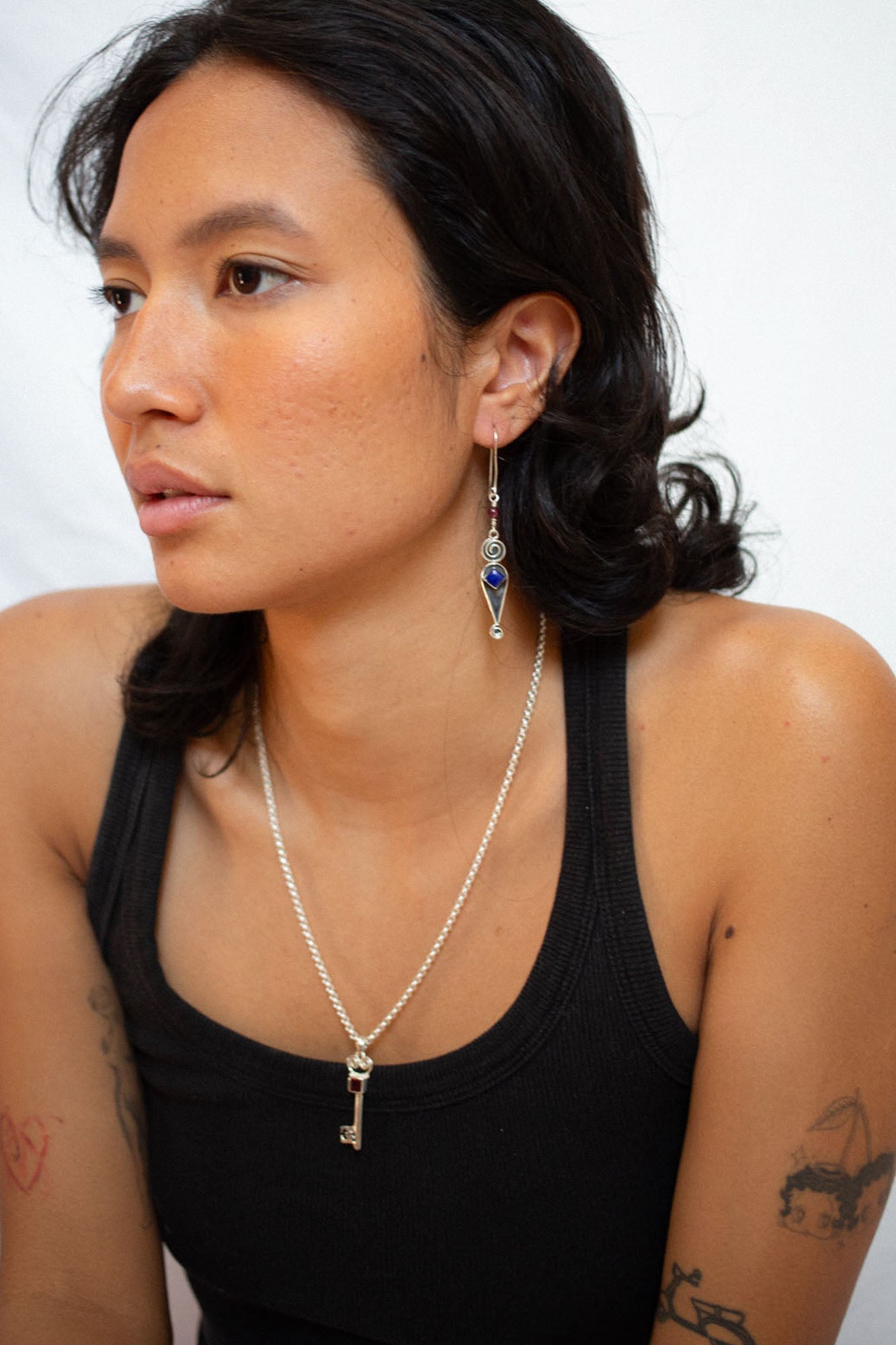 Lapis Jester Earrings