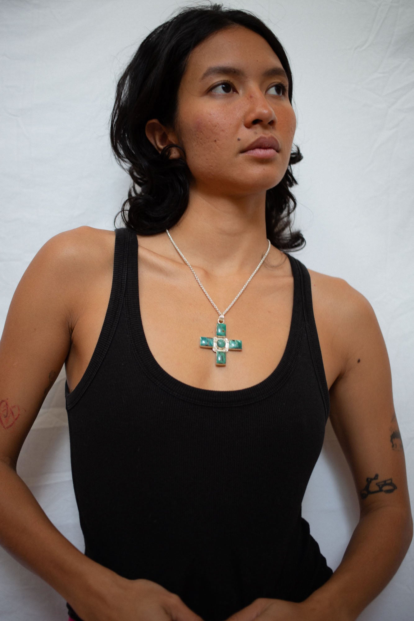 Tibetan Turquoise Siren Pendant