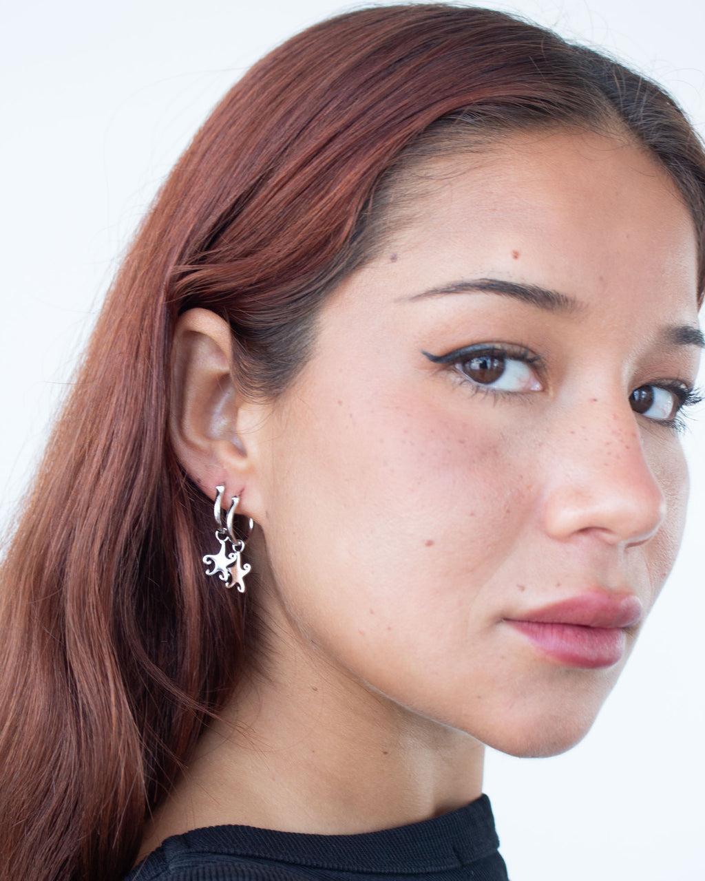 Whimsical Star Hoops