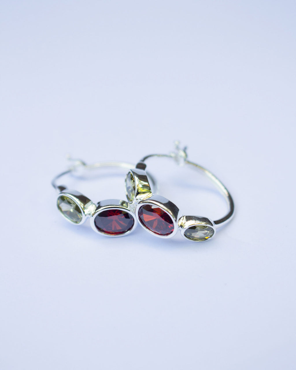 Garnet Polkadot Hoops