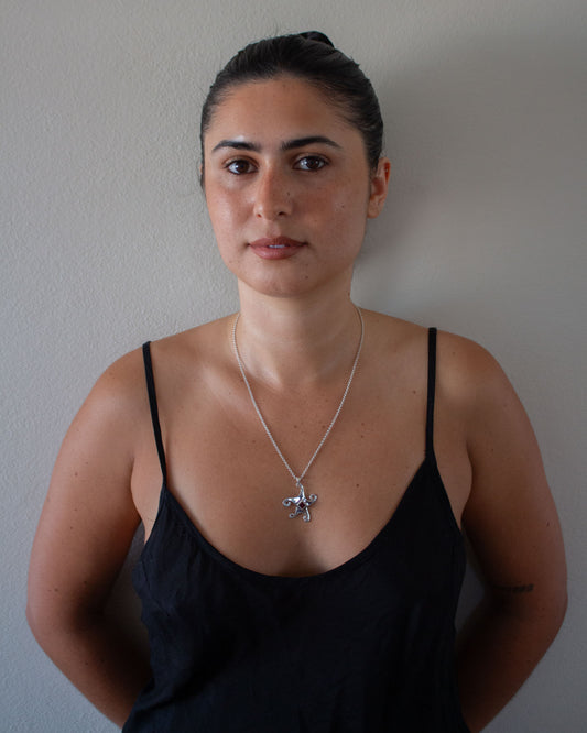 Garnet Whimsical Star Pendant